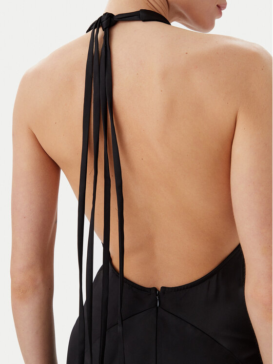 Eleh Eleh Φόρεμα βραδινό ESS250181 Μαύρο Regular Fit
