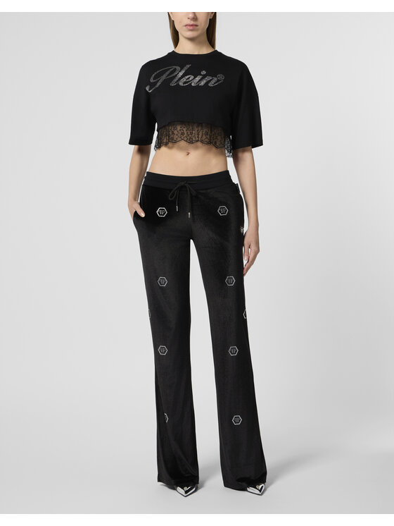 PHILIPP PLEIN PHILIPP PLEIN Teplákové nohavice 29728 Čierna