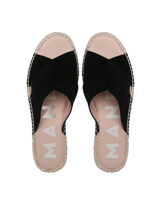 Manebi Manebi Εσπαντρίγιες Double Sole X Bands Sandals K 1.0 DX Μαύρο