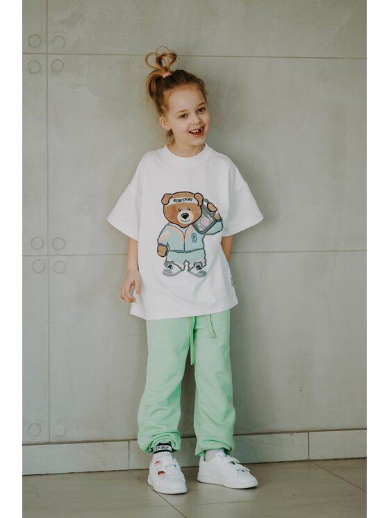Bejbi Story Bejbi Story T-Shirt T-shirt oversize Funky Teddy Écru Oversize