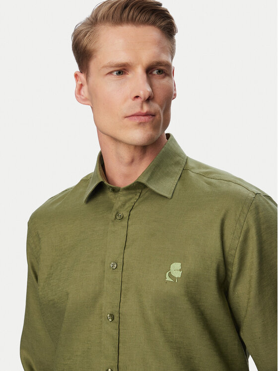 KARL LAGERFELD KARL LAGERFELD Särk 605084 562791 Roheline Regular Fit