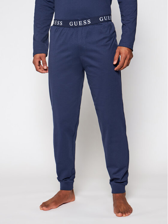 Guess Guess Pyžamo U0BX00 K8HM0 Tmavomodrá Regular Fit
