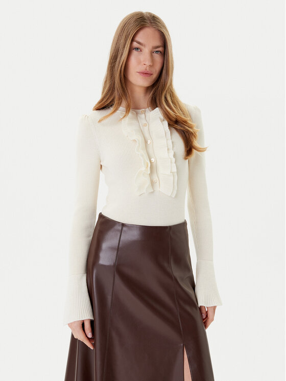 Luisa Spagnoli Luisa Spagnoli Pulover Margarita 100114 Bej Regular Fit