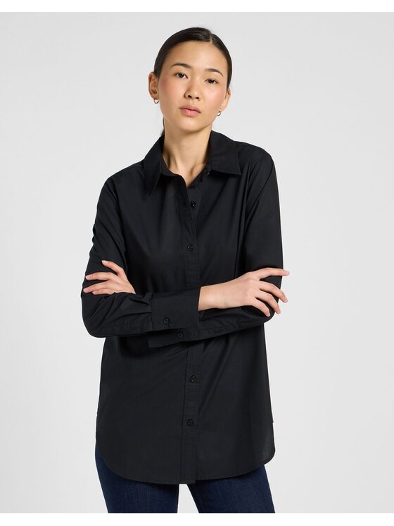 Lee Lee Koszula CLASSIC SHIRT Czarny Regular Fit