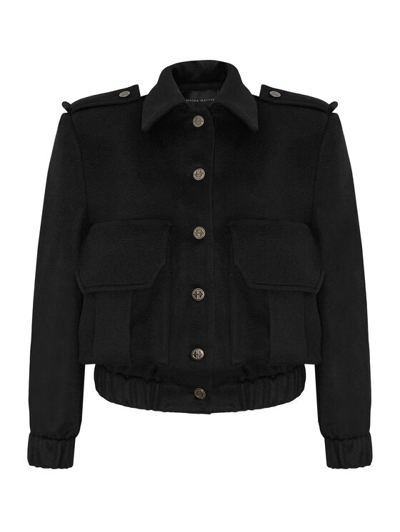 Magda Matyja Magda Matyja Kurtka damska JACKIE JACKET Czarny Regular Fit