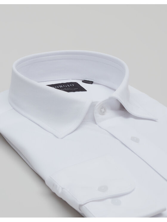 Borgio Borgio Koszula MONCALVO Biały Slim Fit