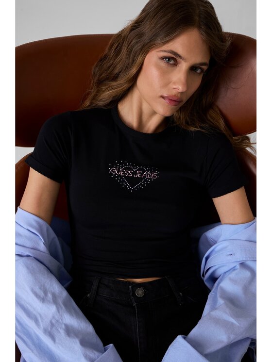Guess Guess T-Shirt 183486 Czarny Classic Fit