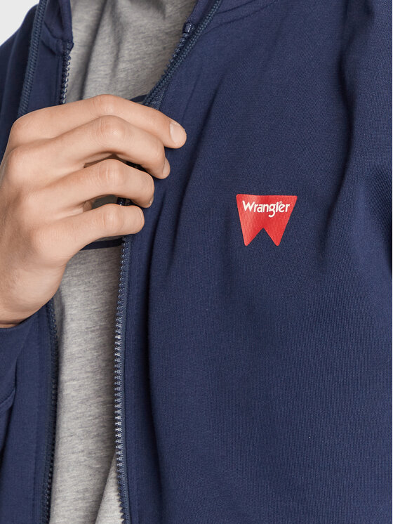 Wrangler Wrangler Felpa Zip Thru W664HA114 112320253 Blu scuro Regular Fit