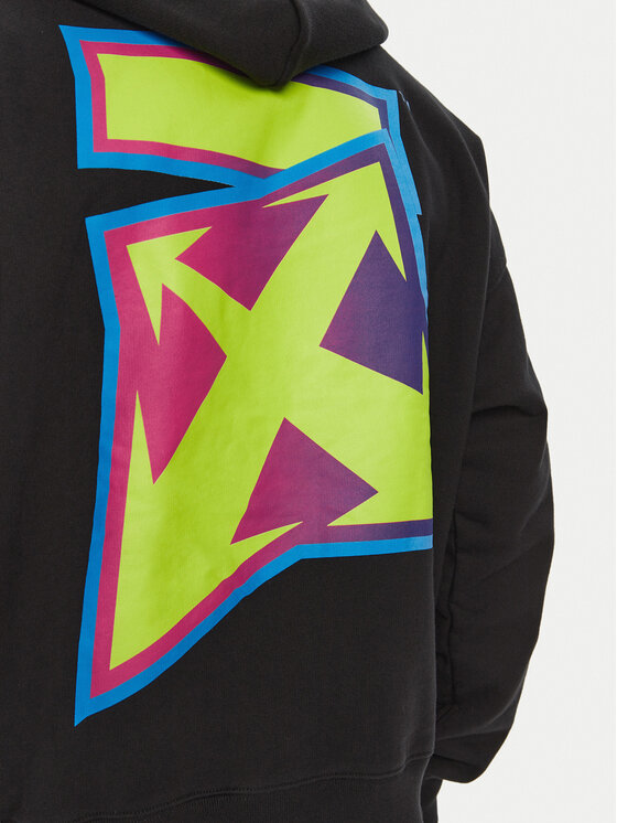 Off-White Off-White Суитшърт OMBB085F22FLE0041070 Черен Regular Fit