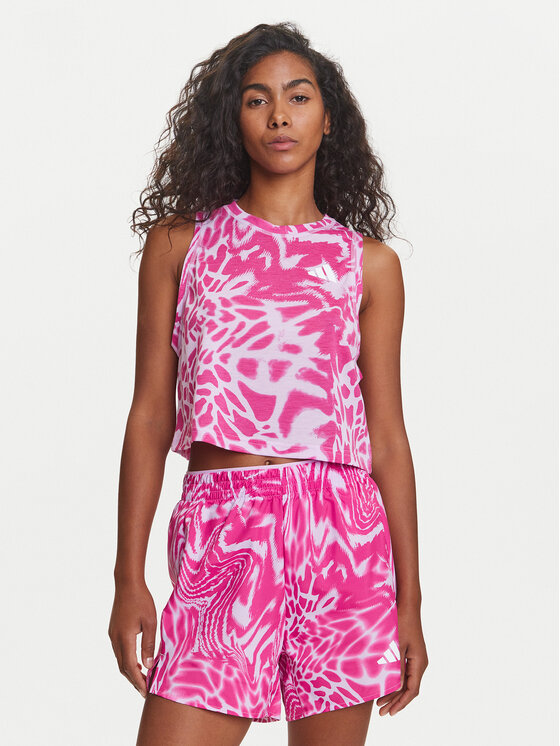 adidas adidas Tricou tehnic Train Essentials Allover Print Workout JC6650 Violet Regular Fit