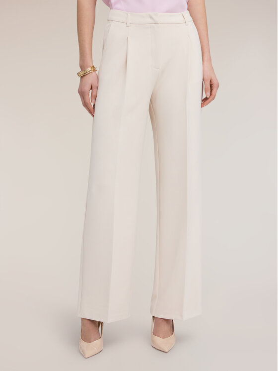 Motivi Motivi Pantaloni di tessuto P061Q004475N002 Crema Over Fit