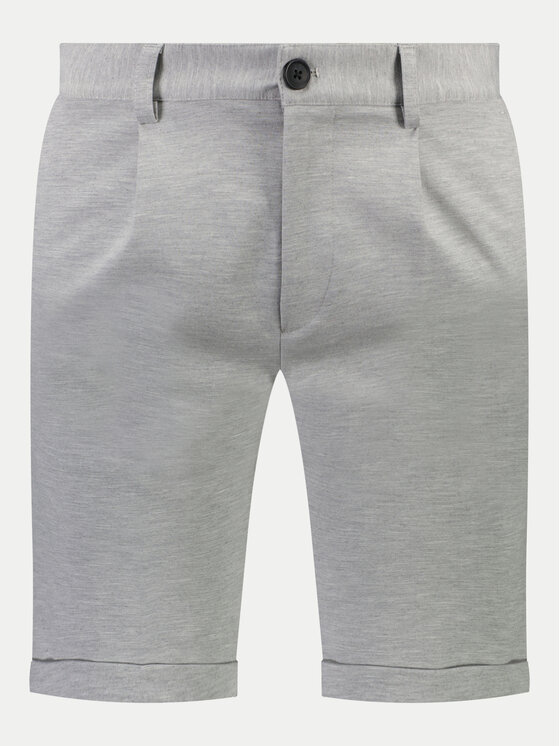Lindbergh Lindbergh Pantalon scurți din material 30-501024 Gri Regular Fit