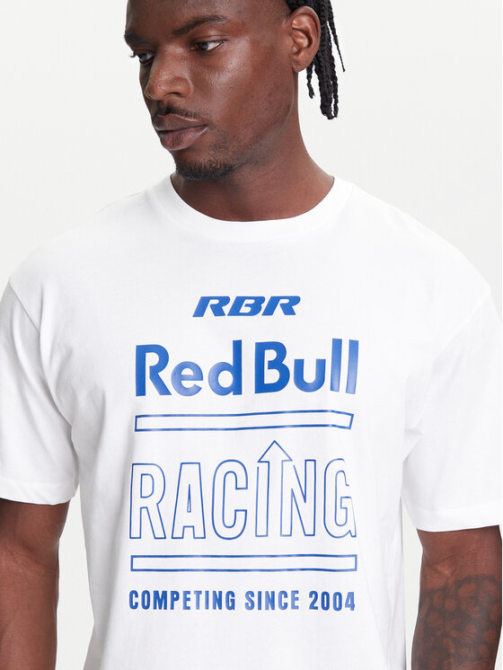 Pepe Jeans Pepe Jeans Tricou Red Bull Racing History RM500020 Alb Regular Fit