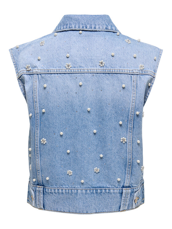 ONLY ONLY Mellény Onur 15366346 Kék Regular Fit