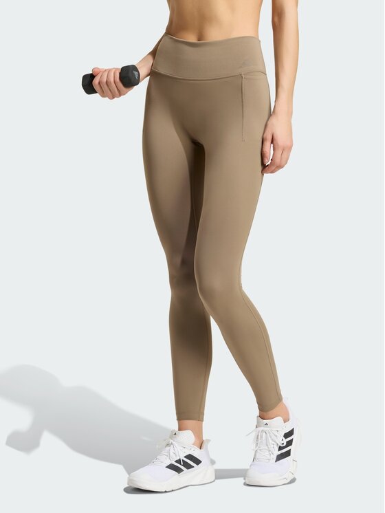 adidas adidas Legginsy 158791 Beżowy Fitted Fit