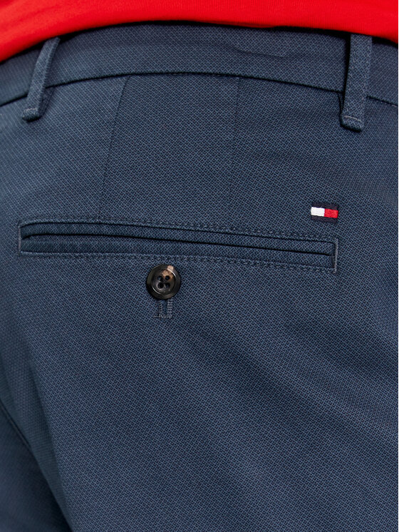 Tommy Hilfiger Tommy Hilfiger Chino nohavice Denton MW0MW33938 Tmavomodrá Slim Fit