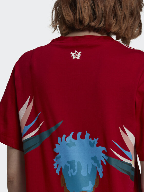 adidas adidas T-Shirt THEBE MAGUGU HK5209 Czerwony Regular Fit