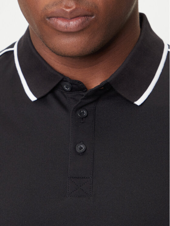 Guess Guess Polo M4YP40 KARS0 Czarny Regular Fit