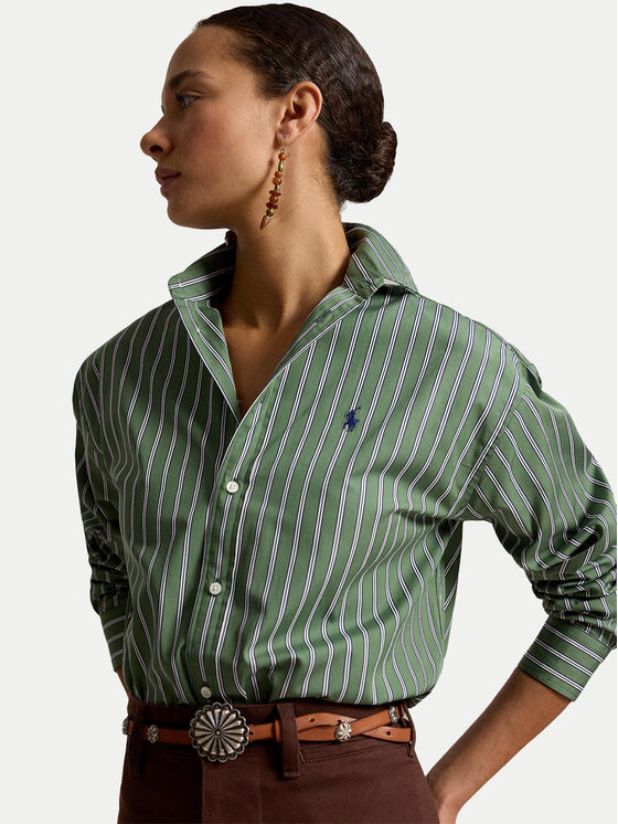 Polo Ralph Lauren Polo Ralph Lauren Πουκάμισο 211910743513 Πράσινο Regular Fit