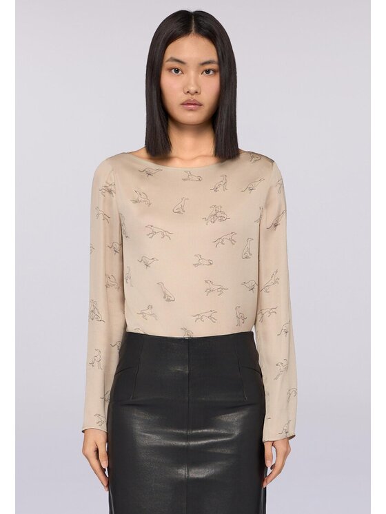 Trussardi Trussardi Blusa 2538A201180N0R2 Beige Regular Fit