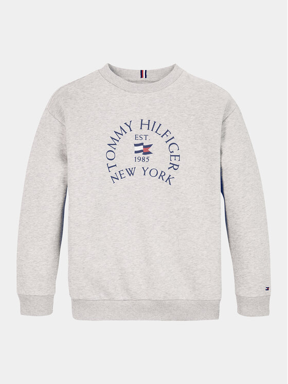 Tommy Hilfiger Tommy Hilfiger Majica dugih rukava Nautical KB0KB09192 Siva Regular Fit