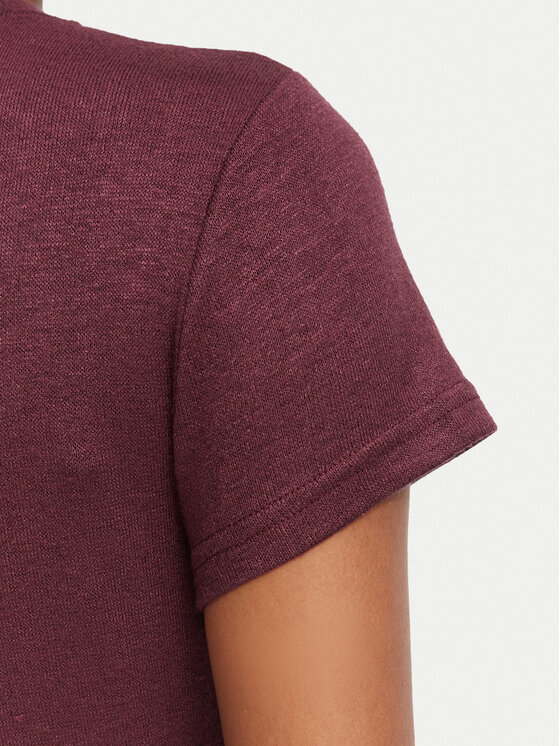 Guess Guess T-Shirt W5BP07 KCGM2 Bordowy Regular Fit