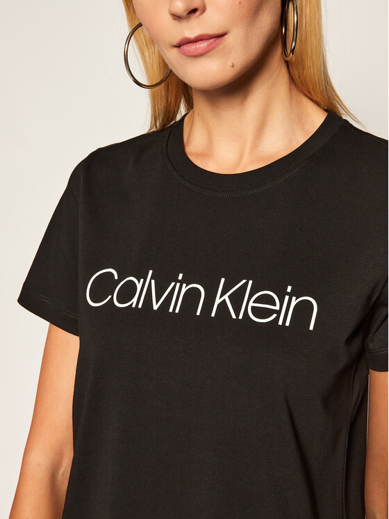 Calvin Klein Calvin Klein T-Shirt Core Logo K20K202142 Czarny Regular Fit