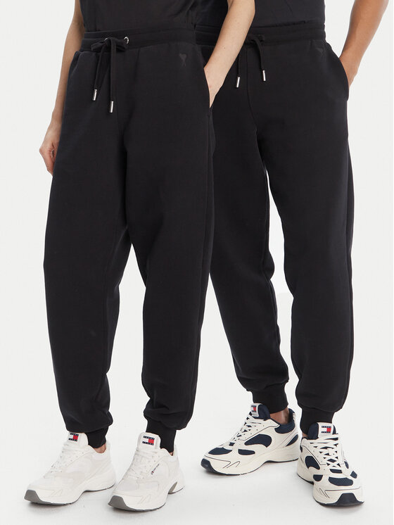 AMI PARIS Spodnie dresowe UTR240.747 Czarny Regular Fit