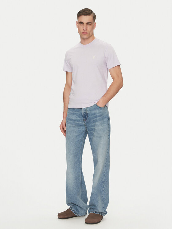 AMI PARIS AMI PARIS Marškinėliai HTS060.724 Violetinė Regular Fit