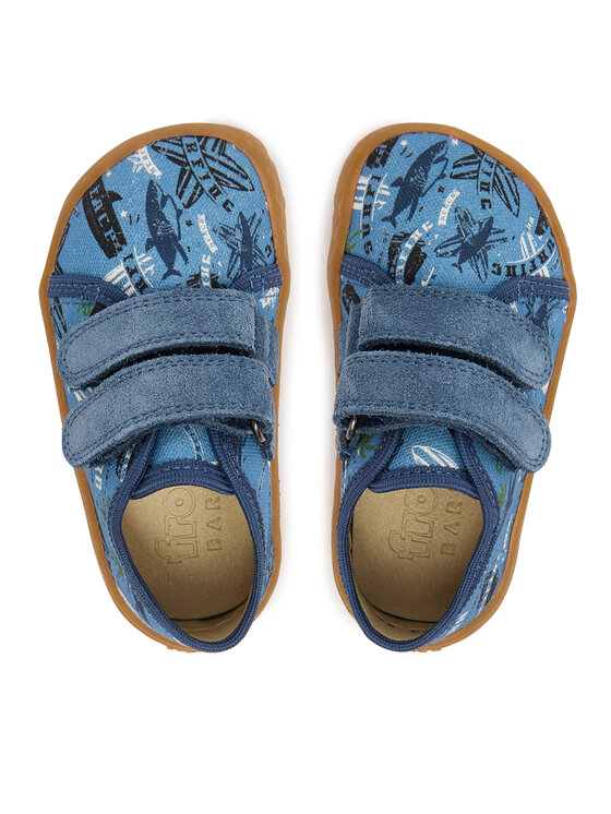 Froddo Froddo Kapcie Barefoot Canvas G1700440-6 M Niebieski