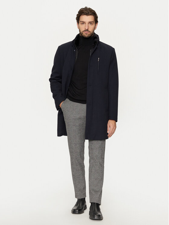 Pierre Cardin Pierre Cardin Prechodný kabát C4 82600/6101/6315 Tmavomodrá Regular Fit