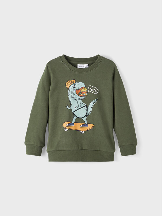 NAME IT Bluză 13206392 Verde Regular Fit