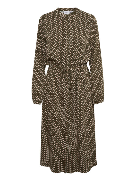 Saint Tropez Saint Tropez Marškinių tipo suknelė 30511353 Žalia Casual Fit