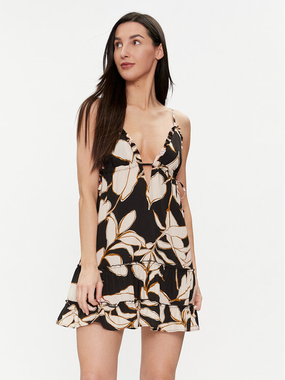 Maaji Maaji Лятна рокля PT2219CSD600 Черен Regular Fit