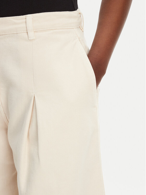 PINKO PINKO Bermudy Pascal 105245 A2M8 Beżowy Relaxed Fit