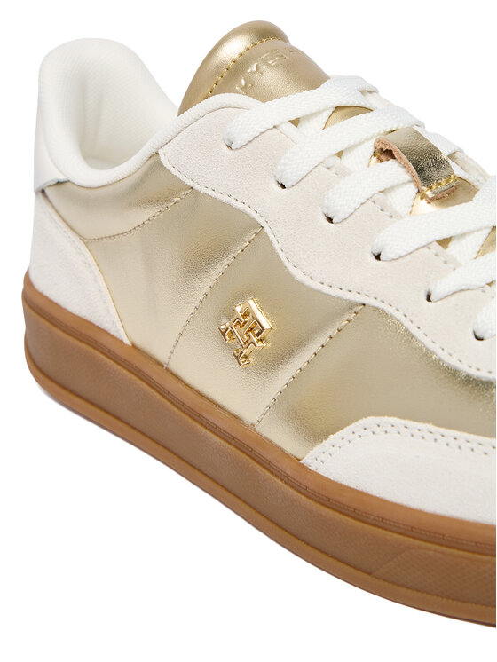 Tommy Hilfiger Tommy Hilfiger Laisvalaikio batai Mu Jackie Metallic FW0FW09026 Auksinė