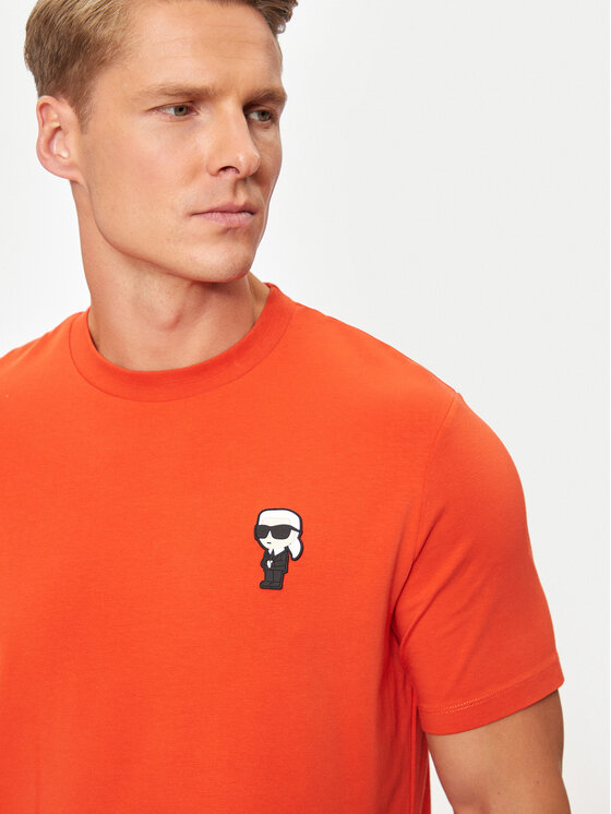 KARL LAGERFELD KARL LAGERFELD Тишърт 755027 544221 Оранжев Regular Fit