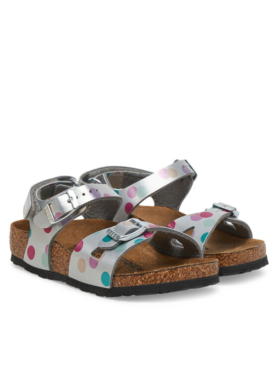 Birkenstock Birkenstock Sandały Rio As Kids 1029527 S Srebrny