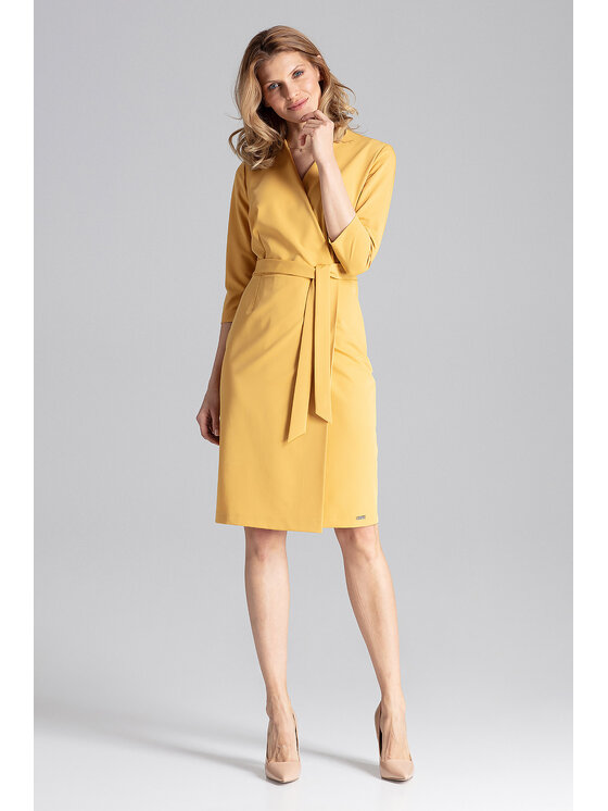 FIGL FIGL Vestito da giorno M654 Giallo Regular Fit
