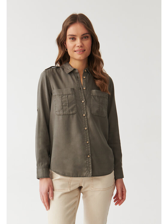 TATUUM TATUUM Koszula KORSANA Khaki Classic Fit