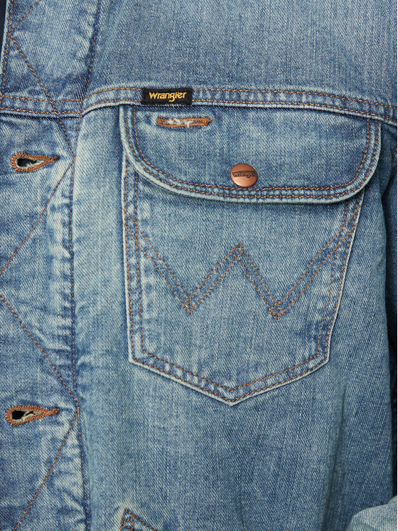 Wrangler Wrangler Džinsinė striukė 112357271 Mėlyna Regular Fit