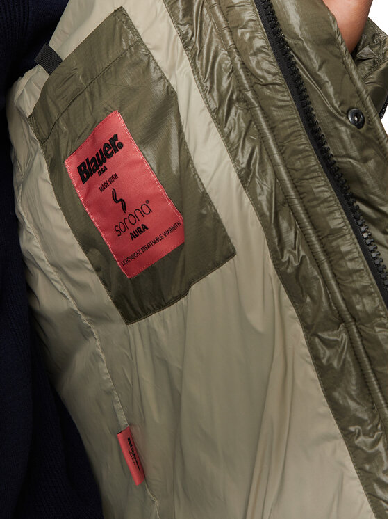 Blauer Blauer Žieminė striukė 24WBLUC02234 Žalia Regular Fit