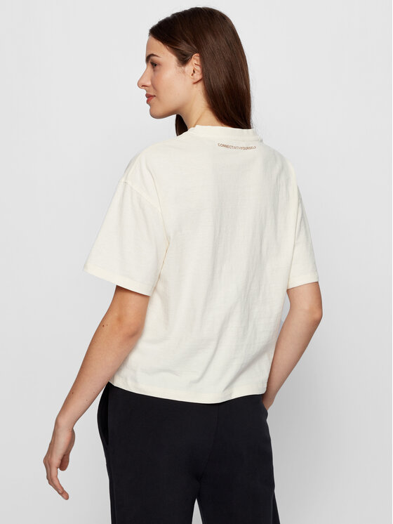 T-shirt C_Evina_Active 50457388 Beige Relaxed Fit