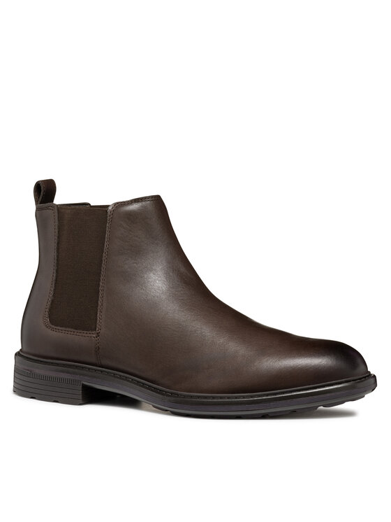 Geox Geox Kotníková obuv s elastickým prvkem U Walk Pleasure U46CGA 00039 C6009 Hnědá