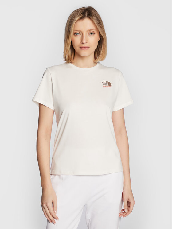 The North Face Тишърт Foundation Graphic NF0A55B2 Бял Regular Fit