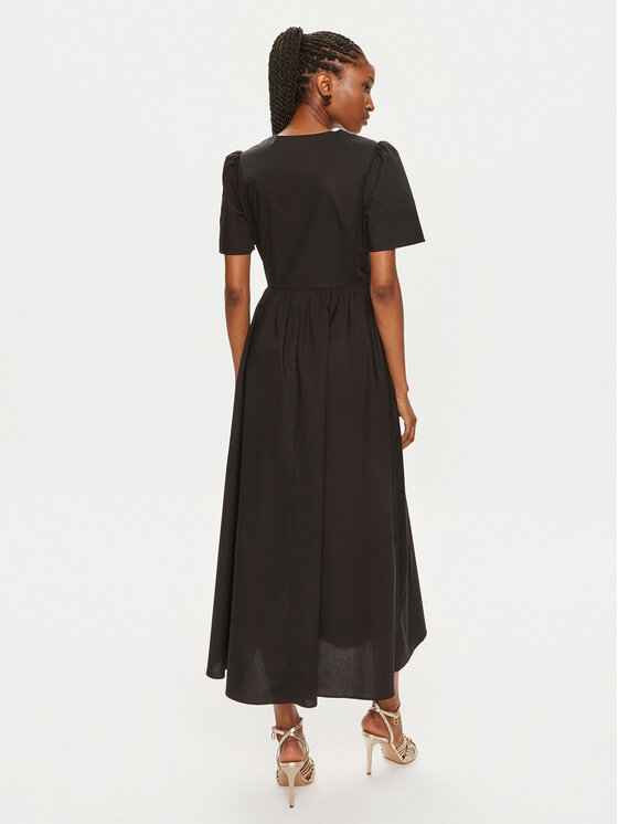TWINSET TWINSET Sukienka koszulowa 241TT2020 Czarny Loose Fit