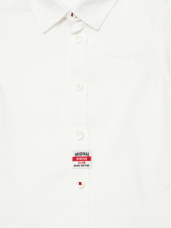 Original Marines Original Marines Marškiniai DEA0707NM Balta Regular Fit
