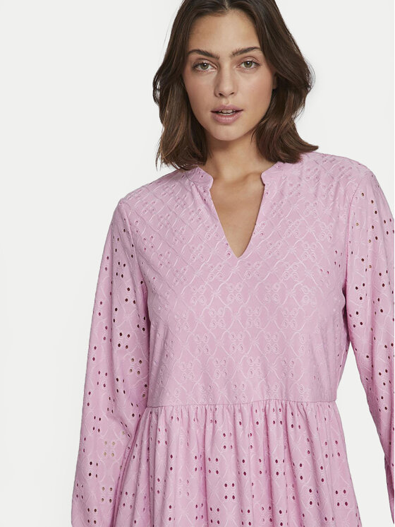Vila Vila Vestito da giorno Kawa 14070250 Rosa Regular Fit