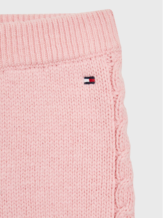 Tommy Hilfiger Tommy Hilfiger Komplet dziecięcy Baby Cable KN0KN01529 Różowy Regular Fit
