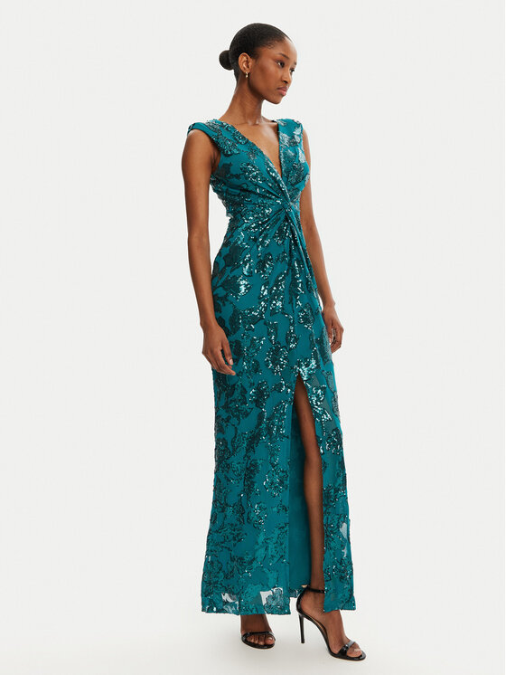Rinascimento Rinascimento Abendkleid CFC0123067003 Grün Regular Fit